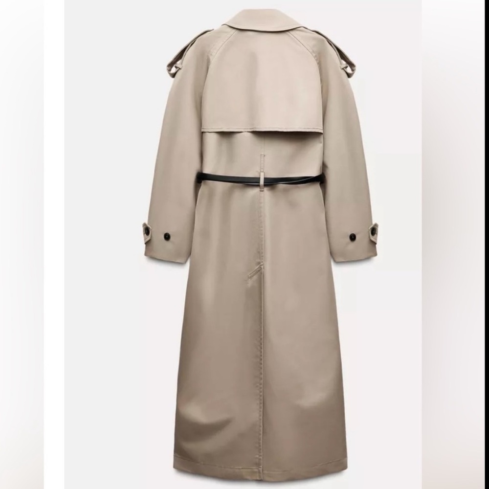 Zara Tan Trench Coat - Picture 2 of 5